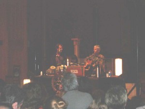 Jai Uttal performing at the First Church in Cambridge