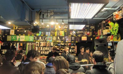 The xx at their in-store appearance at Newbury Comics, Newbury Street, Boston