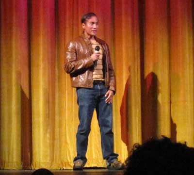 Filmmaker Gil Reyes, during the Q&A.