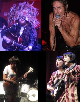 Some of my favorite concert moments - Walter Sickert (& the Army of Broken Toys), Iggy Pop (and The Stooges), Sarah Negahdari (of The Happy Hollows) and Evelyn Evelyn