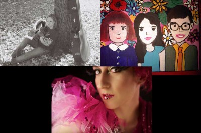 (clockwise from top left): Anna Rose, The Trachtenburg Family Slideshow Players, and Kim Boekbinder (photo by Shami Kiely)