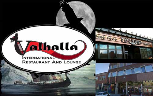 Valhalla International Restaurant and Lounge, and future sites of The Davis Square Theater and The Sinclair