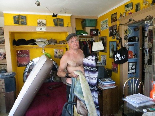 The inimitable Peter Choyce, in his infamous Echo Park digs.