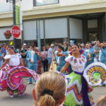 Mariachi band and dancing in the street